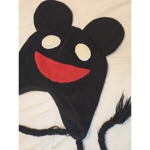 Y2K DEADMAU5 ORIGINAL STYLE BEANIE HAT/CAP ONE SIZE W/TASSLE/BRAIDS
